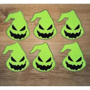 Lot 6 Nightmare Before Christmas Oogie Boogie Face Embroidered Iron on Patch New